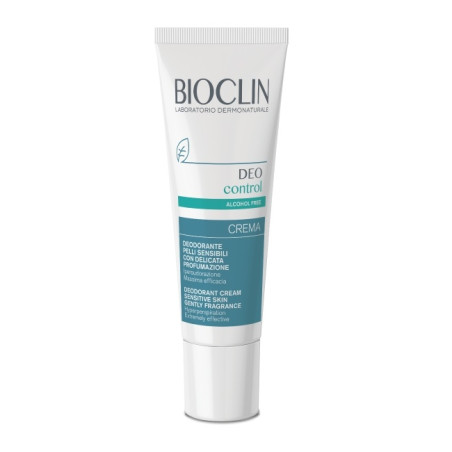 Tubo da 30 ml di Bioclin Deo Control, deodorante in crema per sudore e cattivi odori. Tubo da 30 ml di Bioclin Deo Control, deodorante in crema per sudore e cattivi odori.