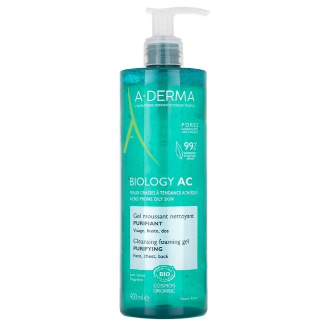 ADERMA BIOLOGY AC GEL DETERGENTE SCHIUMOGENO PURIFICANTE 400 ML ADERMA BIOLOGY AC GEL DETERGENTE SCHIUMOGENO PURIFICANTE 400 ML