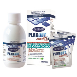 Emoform Plakout Active Collutorio Intensivo Con Clorexidina 0,20% 200 Ml + 3 Buste Omaggio