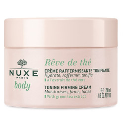 Vaso da 200 ml di Nuxe Reve De Thé Crema Corpo Rassodante Tonificante Per Una Pelle Morbida.