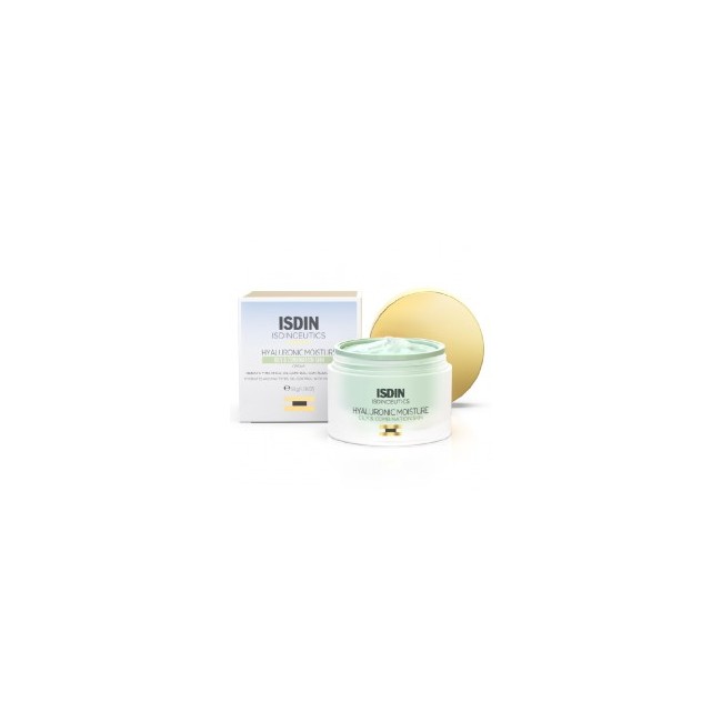 Vaso da 50 Ml di Isdinceutics Hyaluronic Moisture Crema Idratante Opacizzante.