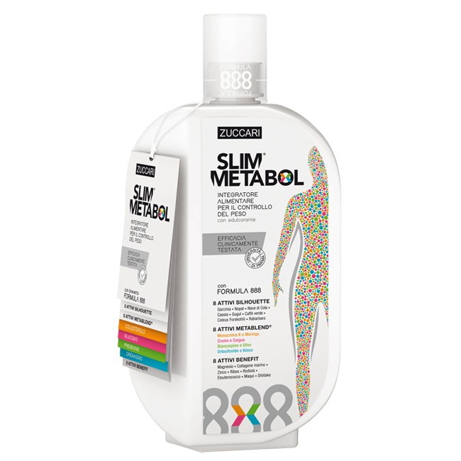 Flacone da 888 ml di Zuccari Slim Metabol, integratore per favorire il dimagrimento. Flacone da 888 ml di Zuccari Slim Metabol, integratore per favorire il dimagrimento.