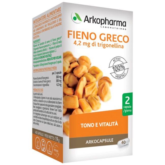 ARKOCAPSULE FIENO GRECO 40 CAPSULE ARKOCAPSULE FIENO GRECO 40 CAPSULE