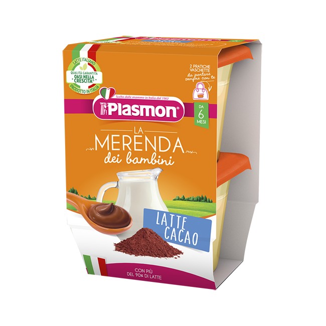 PLASMON LA MERENDA DEI BAMBINI MERENDE LATTE CACAO ASETTICO 2 X 120 G PLASMON LA MERENDA DEI BAMBINI MERENDE LATTE CACAO ASETTICO 2 X 120 G