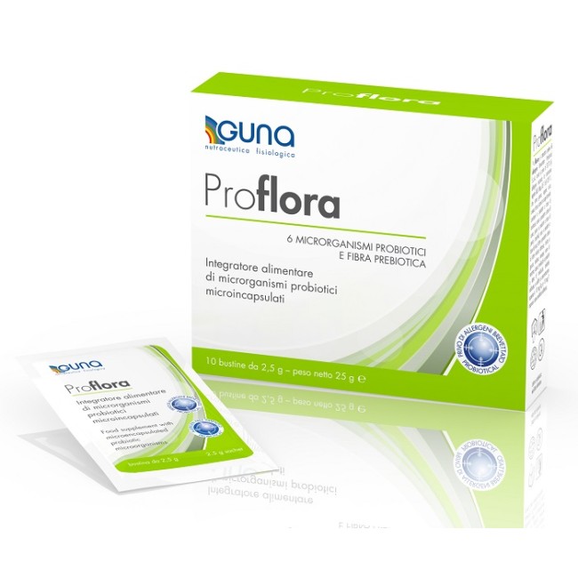 Guna Proflora Integratore Alimentare Probiotico 10 Bustine Guna Proflora Integratore Alimentare Probiotico 10 Bustine