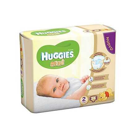 PANNOLINO HUGGIES EXTRA CARE BEBE' BASE 2 24 PEZZI PANNOLINO HUGGIES EXTRA CARE BEBE' BASE 2 24 PEZZI