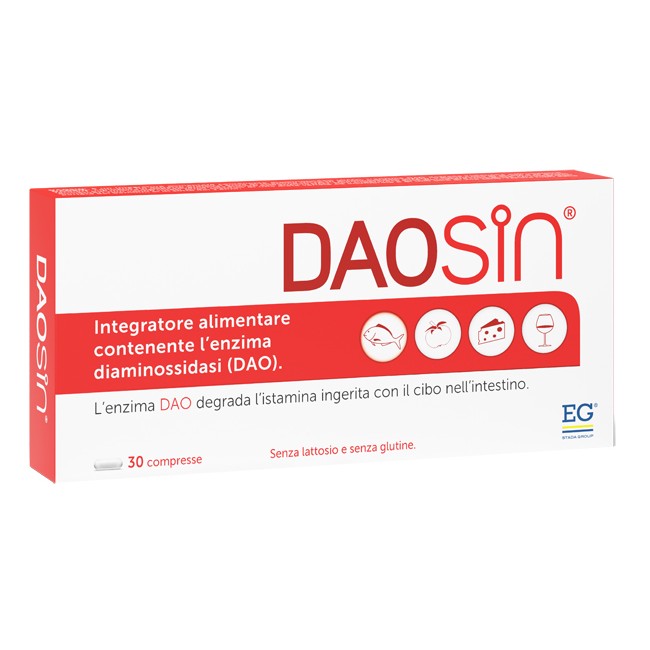 Daosin Integratore Per Reazioni Intolleranti All'Istamina 30 Compresse Daosin Integratore Per Reazioni Intolleranti All'Istamina 30 Compresse