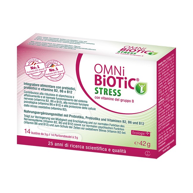 OMNI BIOTIC STRESS VITAMINE GRUPPO B 14 BUSTINE DA 3 G OMNI BIOTIC STRESS VITAMINE GRUPPO B 14 BUSTINE DA 3 G