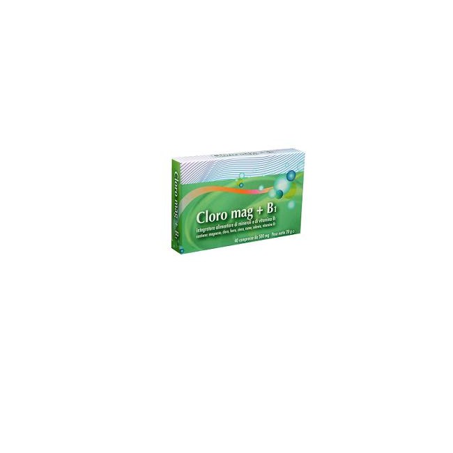 CLORO MAGNESIO + B1 40 COMPRESSE CLORO MAGNESIO + B1 40 COMPRESSE