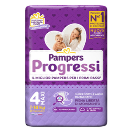 Pampers Progressi Maxi 21 Pezzi