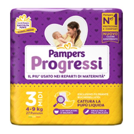 Pampers Progressi Midi 27 Pezzi