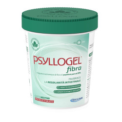 Barattolo da 170 grammi di Psyllogel fibra gusto neutro integratore per la stitichezza