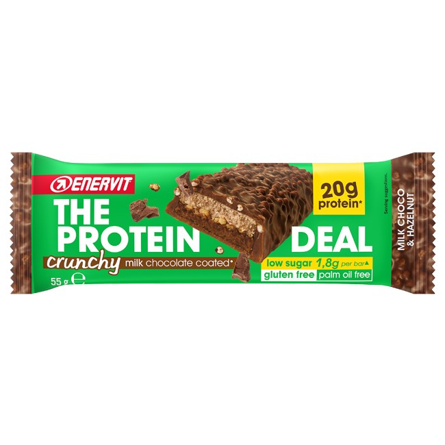 Enervit Protein Deal Milk Choco & Hazelnut 55 G Enervit Protein Deal Milk Choco & Hazelnut 55 G