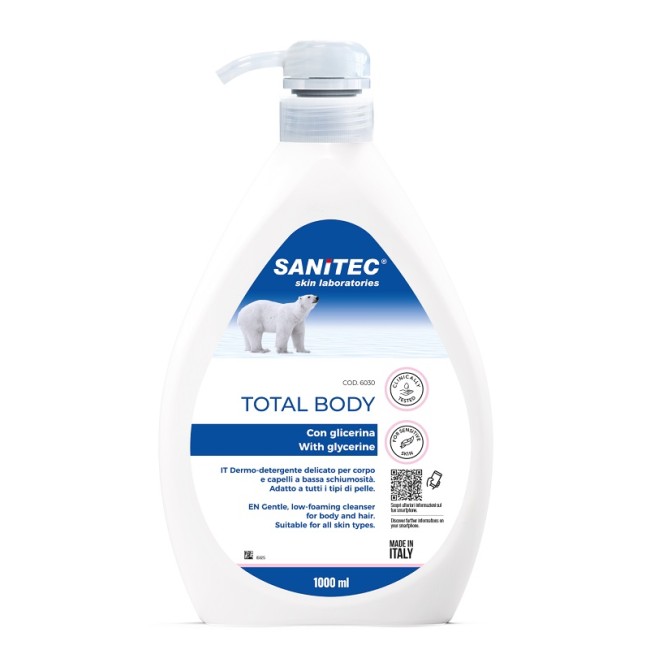 SANITEC SKIN LAB TOTAL BODY SAPONE CON GLICERINA 1 LITRO SANITEC SKIN LAB TOTAL BODY SAPONE CON GLICERINA 1 LITRO