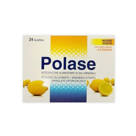 Confezione da 24 bustine di Polase, integratore contro stanchezza e fatica.