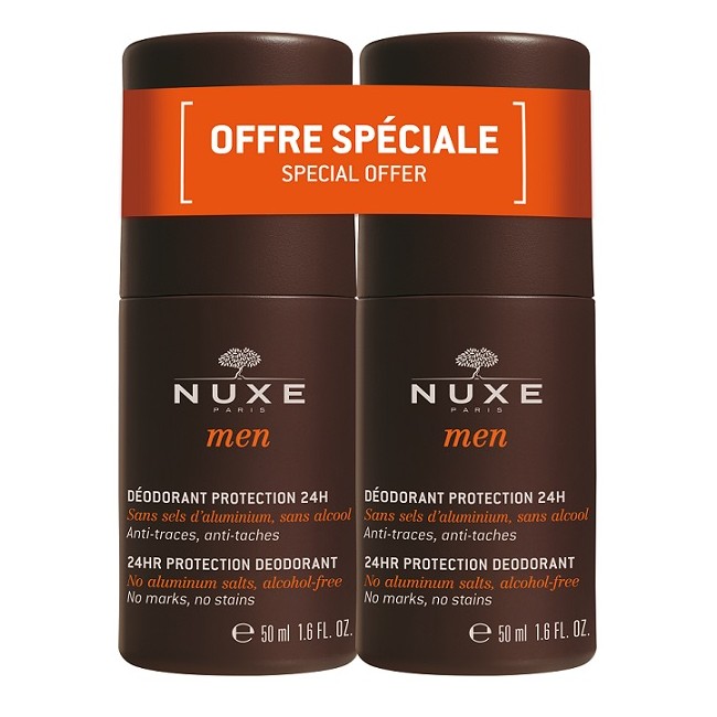 NUXE MEN DUO DEODORANTE UOMO PROTEZIONE 24 ORE 2 X 50 ML NUXE MEN DUO DEODORANTE UOMO PROTEZIONE 24 ORE 2 X 50 ML