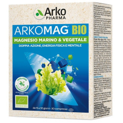 Confezione da 30 compresse di Arkopharma Arkomag Bio, integratore per energia fisica e mentale.