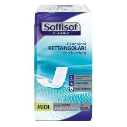 Pannolone Rettangolare Soffisof Classic Con Barriera 30 Pezzi