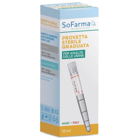 Provetta Urina 10 Ml Sofarmapiu\' Provetta Urina 10 Ml Sofarmapiu\'