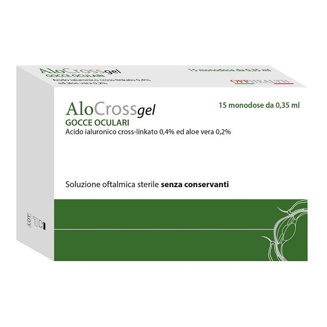 ALOCROSSGEL SOLUZIONE OFTALMICA 15 MONODOSE DA 0,35 ML ALOCROSSGEL SOLUZIONE OFTALMICA 15 MONODOSE DA 0,35 ML