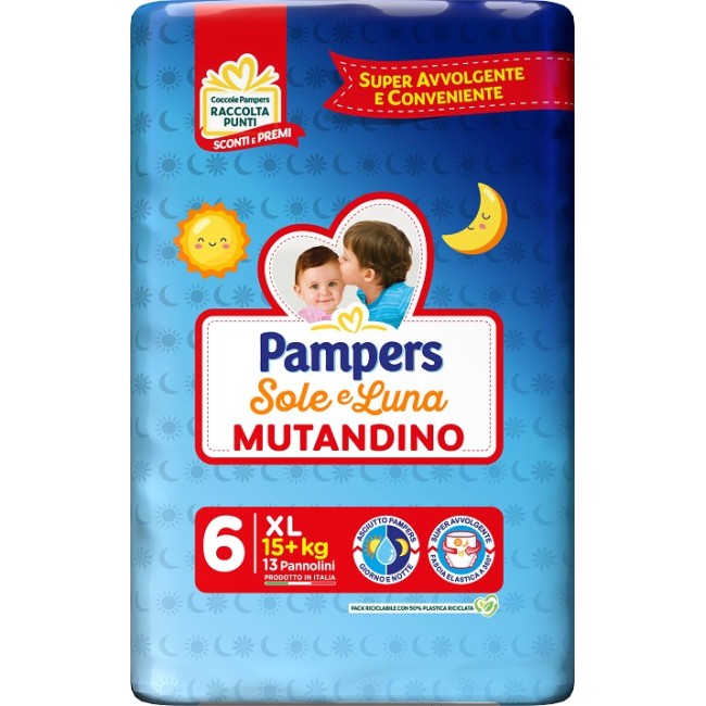 Pampers Sole Luna Mutandina Xl 13 Pezzi Pampers Sole Luna Mutandina Xl 13 Pezzi