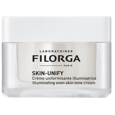Vasetto da 50 ml di Filorga Skin Unify Crema Antirughe Uniformante Illuminante.