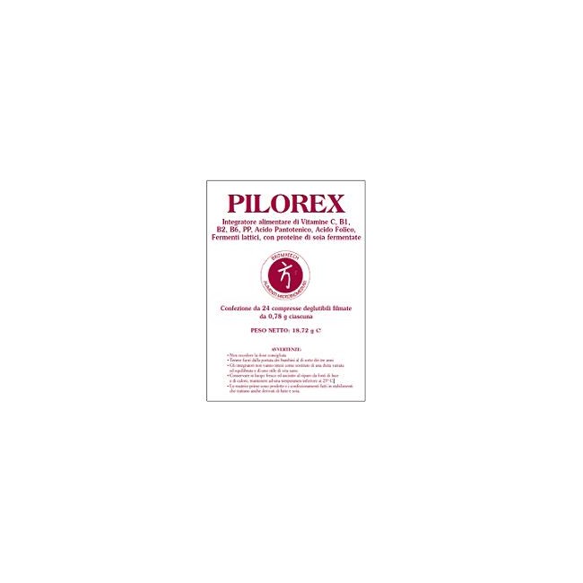 Confezione da 24 compresse di Pilorex per benessere intestinale e gastrico Confezione da 24 compresse di Pilorex per benessere intestinale e gastrico