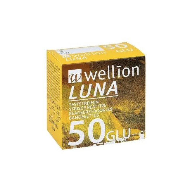 WELLION LUNA 50 STRIPS STRISCE PER MISURAZIONE GLICEMIA WELLION LUNA 50 STRIPS STRISCE PER MISURAZIONE GLICEMIA