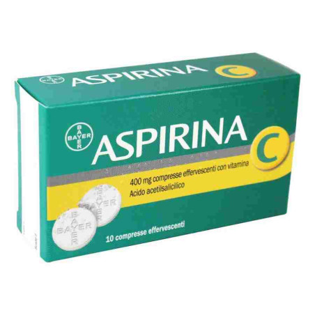 ASPIRINA C 10 COMPRESSE EFFERVESCENTI 400+240MG ASPIRINA C 10 COMPRESSE EFFERVESCENTI 400+240MG