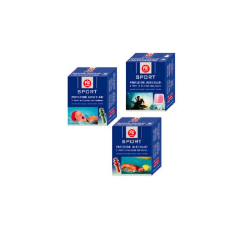TAPPO AURICOLARE IN SILICONE PIC SPORT PER BAMBINI 2 PEZZI TAPPO AURICOLARE IN SILICONE PIC SPORT PER BAMBINI 2 PEZZI