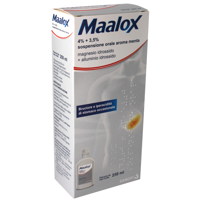 MAALOX*OS SOSP 250ML 4%+3,5% MAALOX*OS SOSP 250ML 4%+3,5%