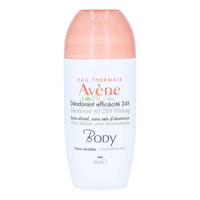 Confezione da 50 ml di Avene Deo Body Deodorante Roll On Delicato 24 h Confezione da 50 ml di Avene Deo Body Deodorante Roll On Delicato 24 h