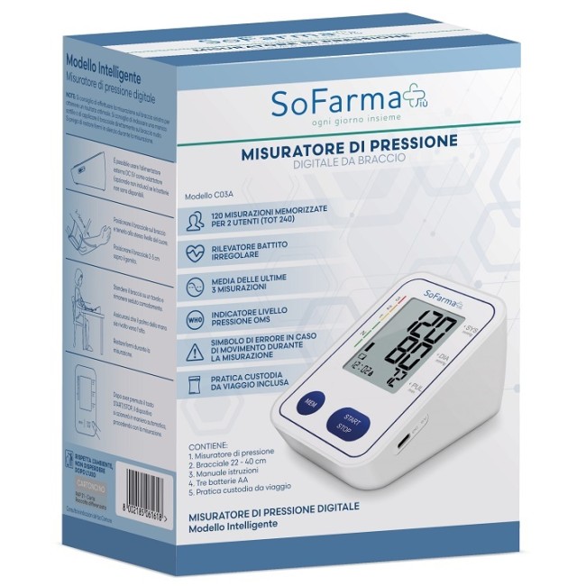 SFIGMOMANOMETRO DIGITALE DA BRACCIO SOFARMAPIU' SFIGMOMANOMETRO DIGITALE DA BRACCIO SOFARMAPIU'