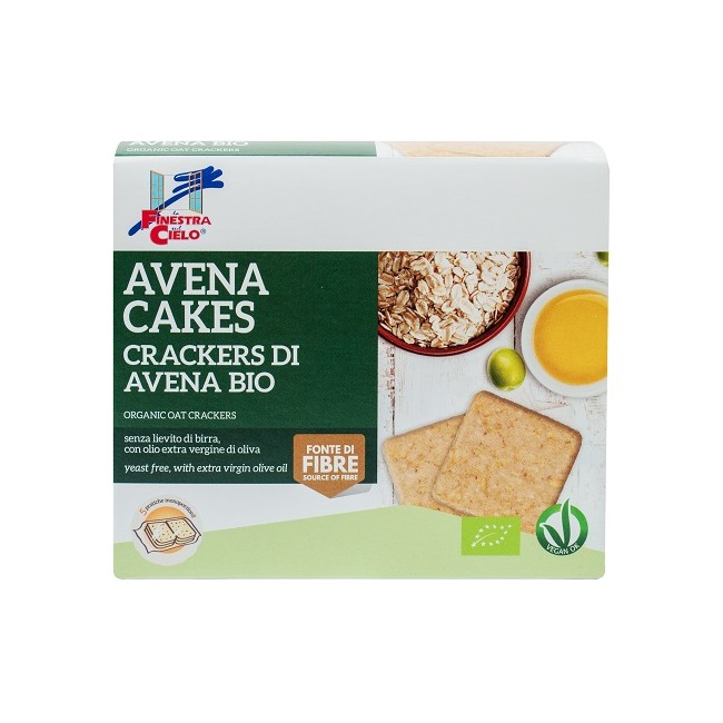 FSC AVENACAKES CRACKERS DI AVENA BIO VEGAN SENZA LIEVITO DI BIRRA CON OLIO EXTRAVERGINE DI OLIVA 250 G FSC AVENACAKES CRACKERS DI AVENA BIO VEGAN SENZA LIEVITO DI BIRRA CON OLIO EXTRAVERGINE DI OLIVA 250 G