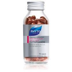Flacone da 90 capsule di Lierac Phytophanere, integratore rinforzante per capelli e unghie.
