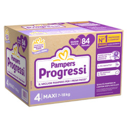 PAMPERS QUADRI PROGRESSI MAXI 84 PEZZI