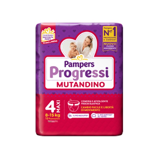 Pampers Progressi Mutandina Maxi 19 Pezzi