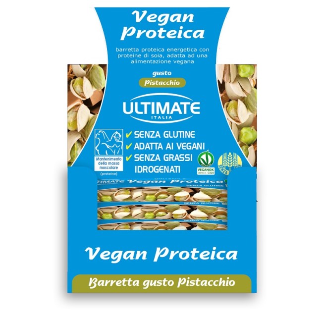 ULTIMATE BARRETTA VEGAN PROTEICA PISTACCHIO 24 X 40 G ULTIMATE BARRETTA VEGAN PROTEICA PISTACCHIO 24 X 40 G