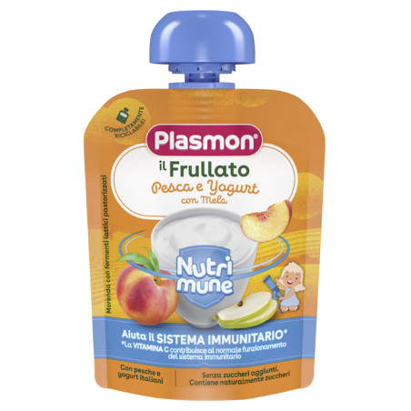 PLASMON NUTRI-MUNE PESCA/YOGURT CON MELA 85 G