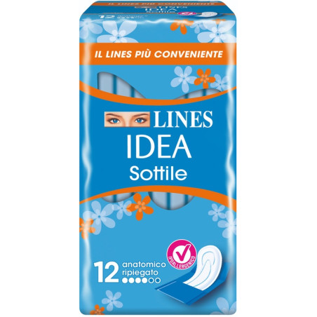 LINES IDEA SOTTILI RIPIEGATI ALI 12 PEZZI LINES IDEA SOTTILI RIPIEGATI ALI 12 PEZZI