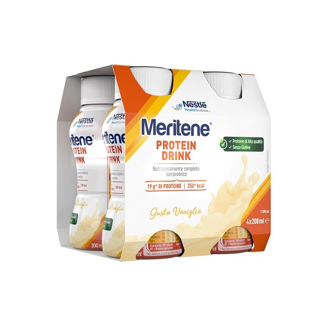 MERITENE DRINK VANIGLIA 4 PEZZI DA 200 ML MERITENE DRINK VANIGLIA 4 PEZZI DA 200 ML