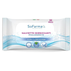 Salviettine Igienizzanti Pocket Clorexidina 20 Pezzi Sofarmapiu\'