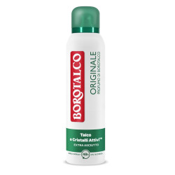Flacone spray da Borotalco Deo Spray Originale per una tripla protezione dal sudore.