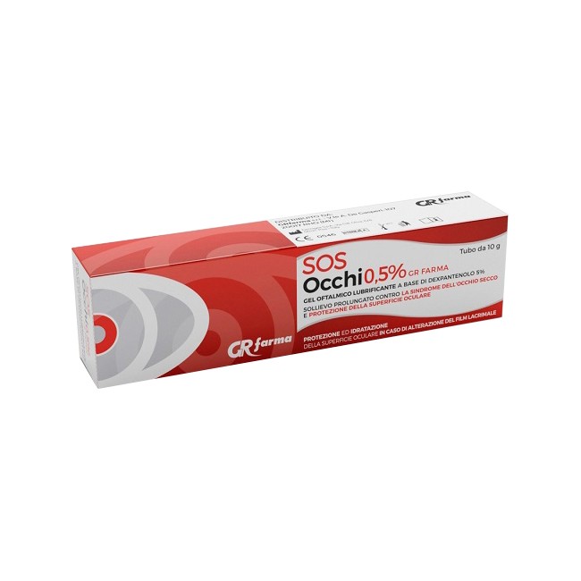 GEL OFTALMICO LUBRIFICANTE DEXPANTENOLO 5% SOS OCCHI 0,5% 10 G GEL OFTALMICO LUBRIFICANTE DEXPANTENOLO 5% SOS OCCHI 0,5% 10 G