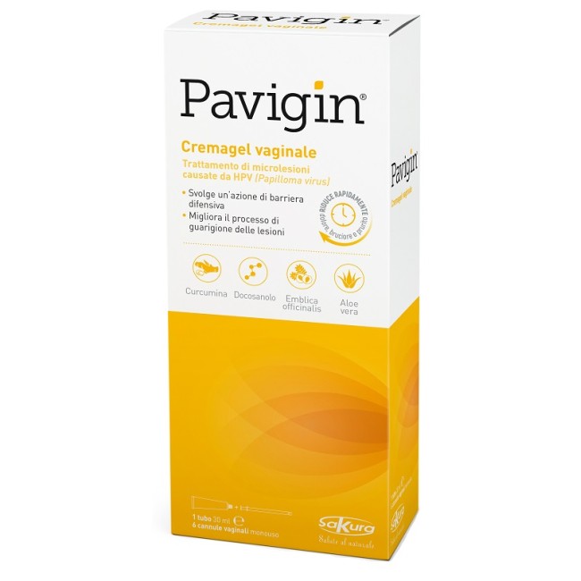 Pavigin Cremagel Vaginale 30 Ml Con 6 Cannule Vaginali Monouso Pavigin Cremagel Vaginale 30 Ml Con 6 Cannule Vaginali Monouso