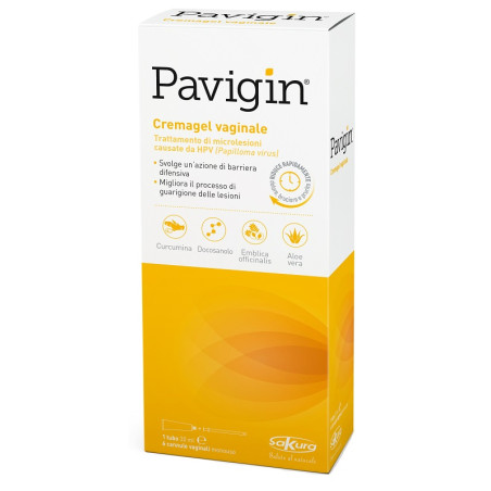 Pavigin Cremagel Vaginale 30 Ml Con 6 Cannule Vaginali Monouso Pavigin Cremagel Vaginale 30 Ml Con 6 Cannule Vaginali Monouso