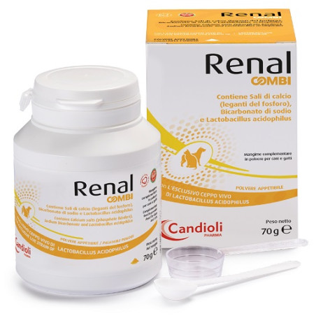 Renal Combi Integratore Integratore antiossidante per cani e gatti 70 g