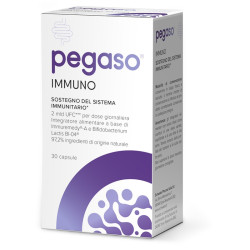 Confezione da 30 capsule di Pegaso Immuno Integratore Per Supportare Le Difese Immunitarie.