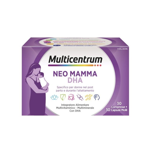 Multicentrum Neo Mamma DHA Per La Neo Mamma 30 compresse+30 Capsule Multicentrum Neo Mamma DHA Per La Neo Mamma 30 compresse+30 Capsule