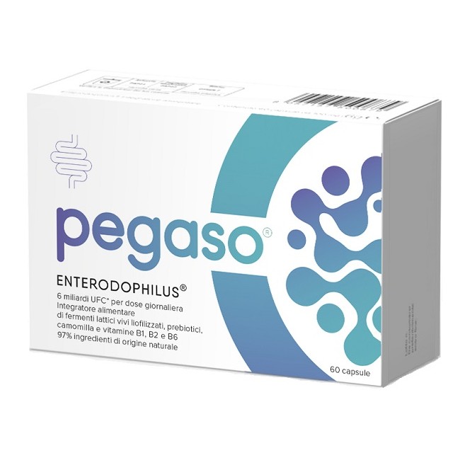 Confezione convenienza da 60 capsule di Pegaso Enterodophilus integratore di fermenti lattici Confezione convenienza da 60 capsule di Pegaso Enterodophilus integratore di fermenti lattici